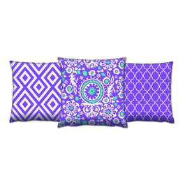 Aberto Design Juego de Cojines Multicolor 43x43 cm (3 piezas)